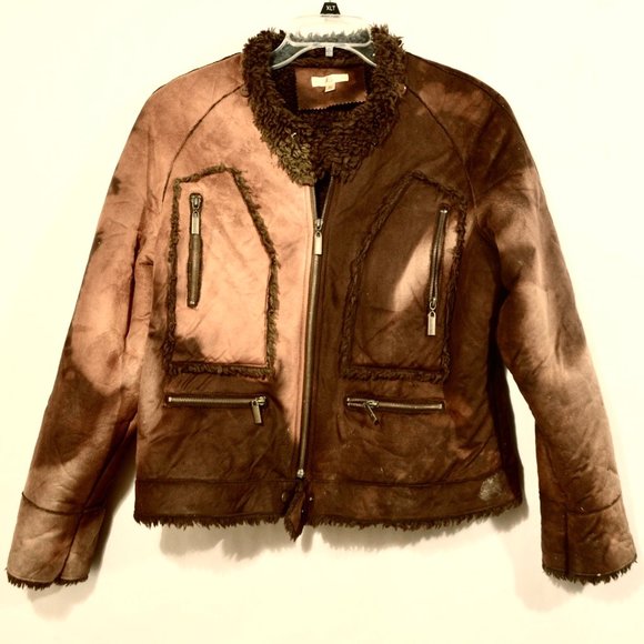 Wilsons Leather Jackets & Blazers - WILSONS LEATHER X CUSTOM Faux Vegan Jacket Brown